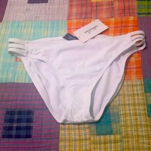 NWT Swimsuits For All white bikini bottoms size 12